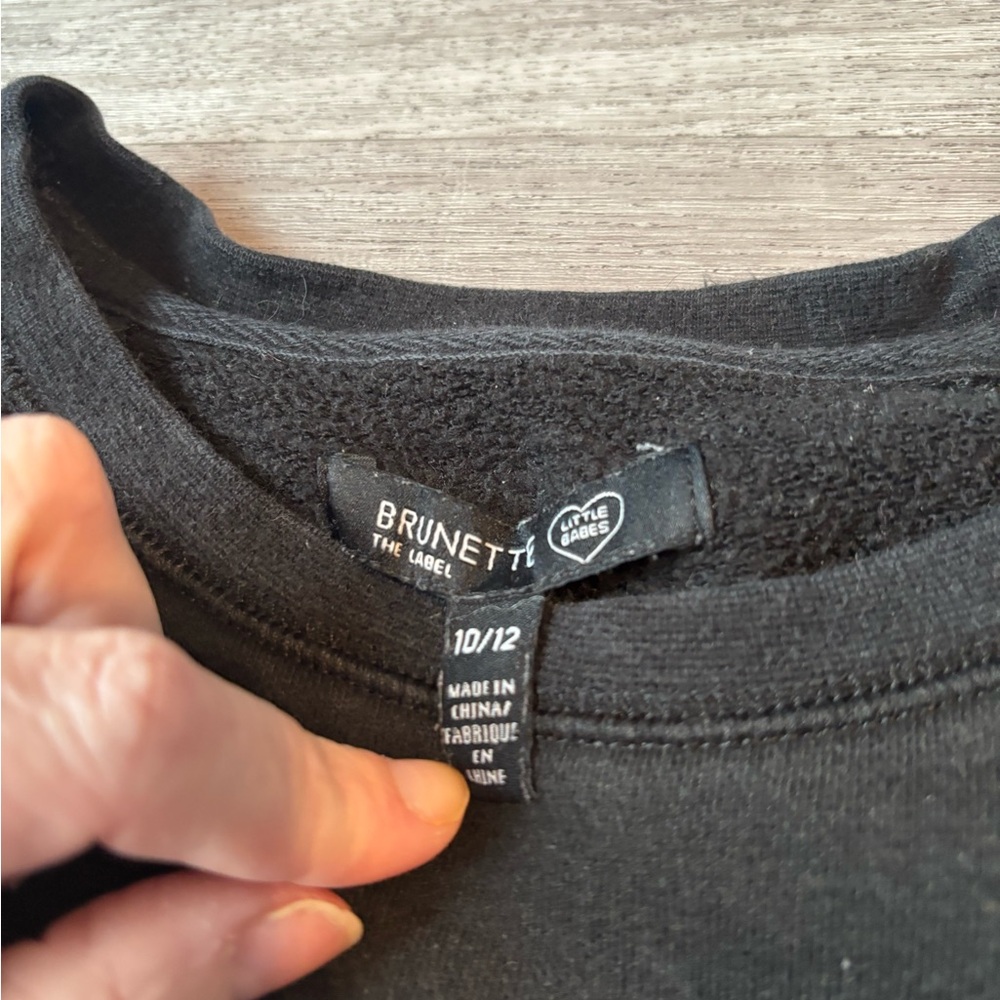 Brunette The Label Black Sweatshirt - Picture 2 of 2